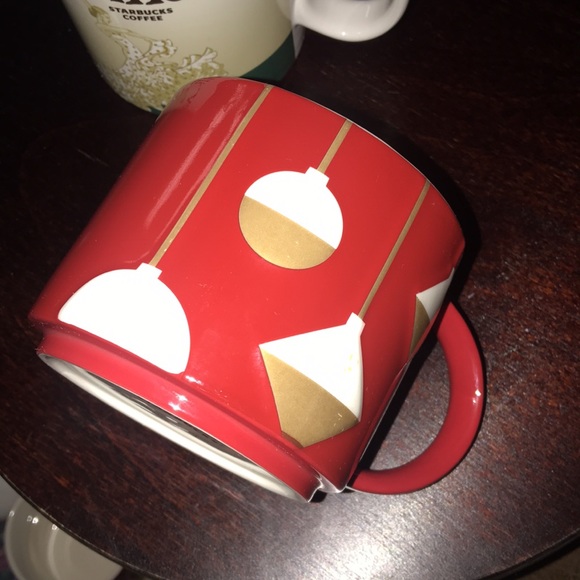 2012 Starbucks Red Ornaments Stackable Mug 14oz - Picture 3 of 9